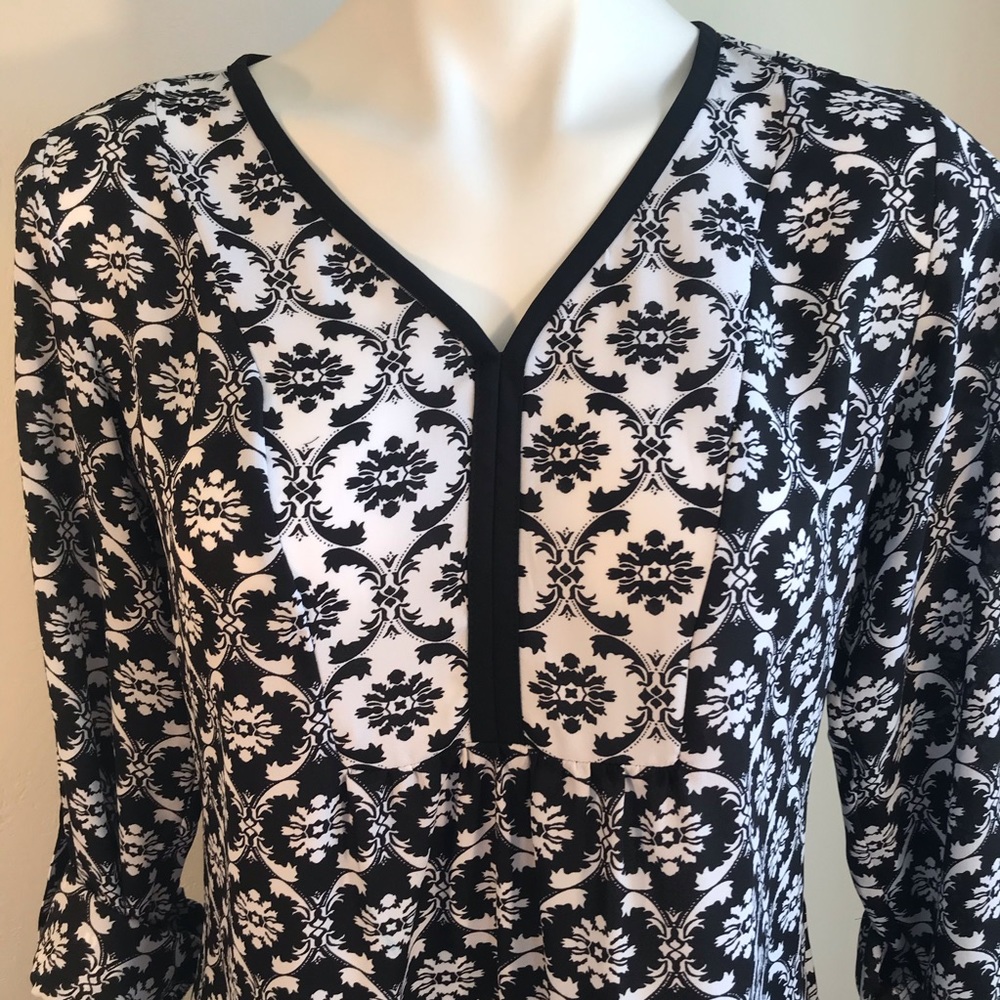 The Limited Popover Shirt, Adjustable Sleeves, B&W